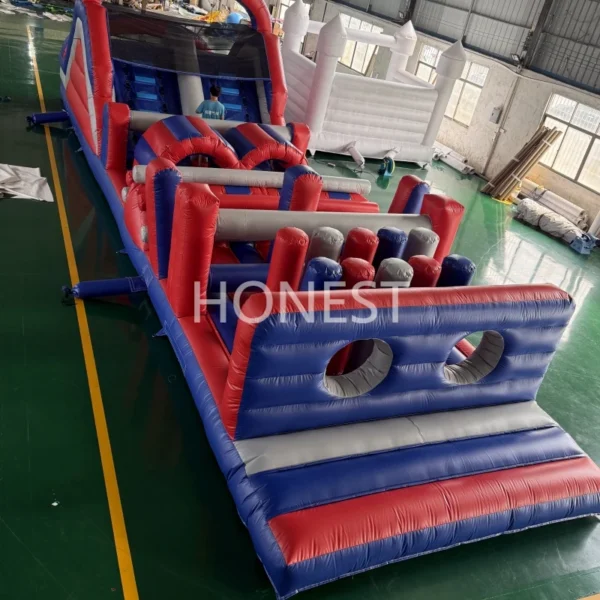 hiwp 004 pink octopus themed inflatable water park with multi lane slides honest (copy)