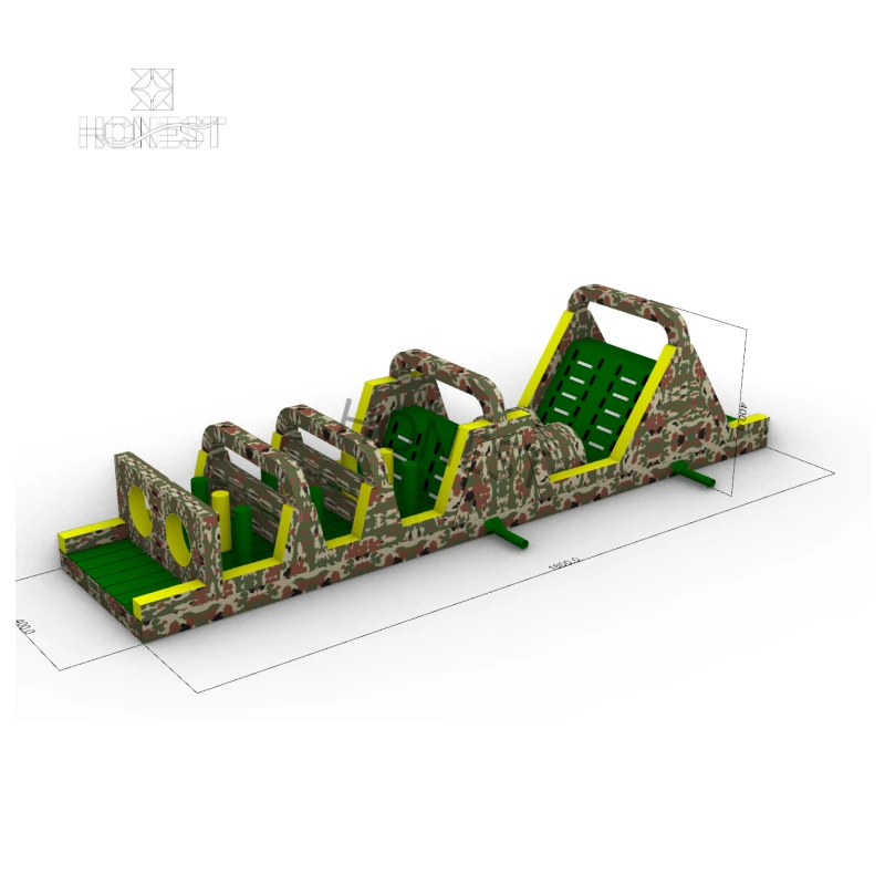 hiwp 004 pink octopus themed inflatable water park with multi lane slides honest (copy)