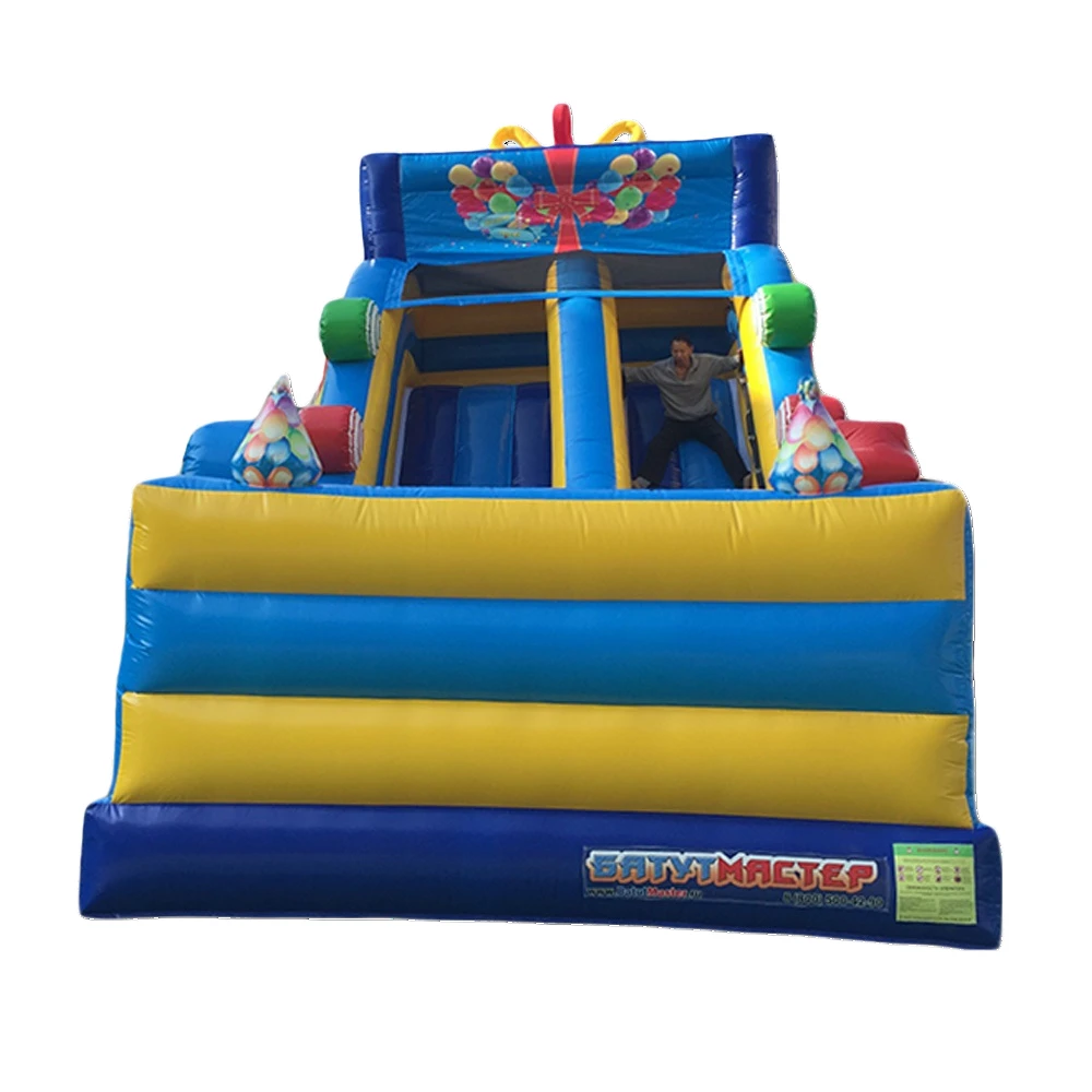 hiis 001 first series commercial inflatable dry slide honest