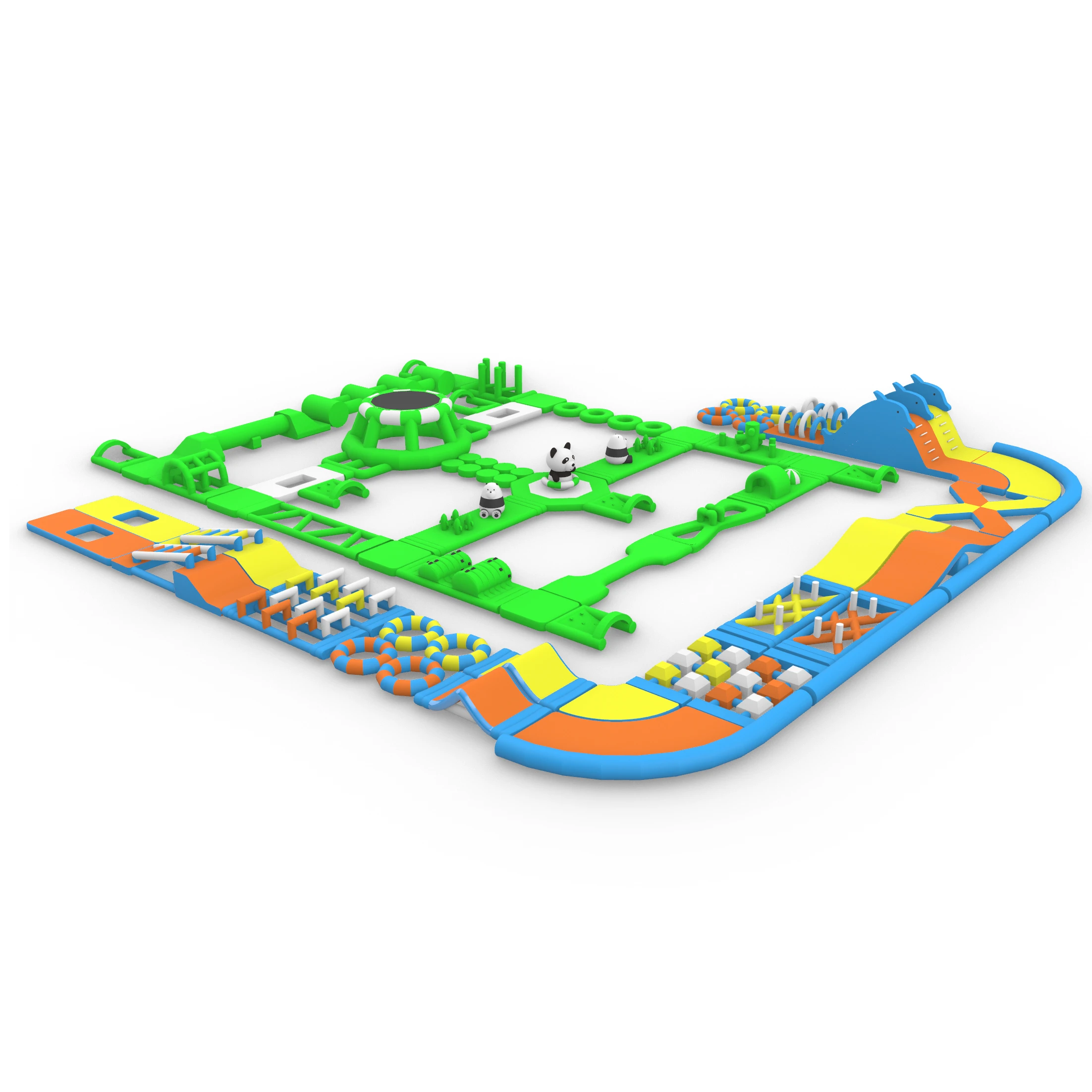 inflatable water obstacle course, floating aqua park, commercial inflatable water park, inflatable water challenge (copy)