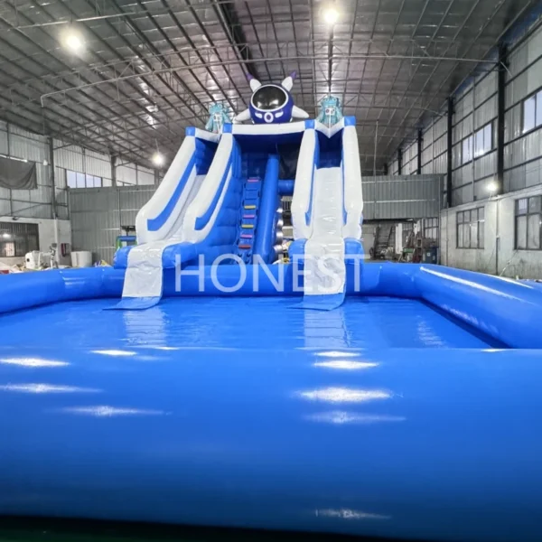 hiwp 001 giant ice & snow themed inflatable water park with slides and pool honest (copy)