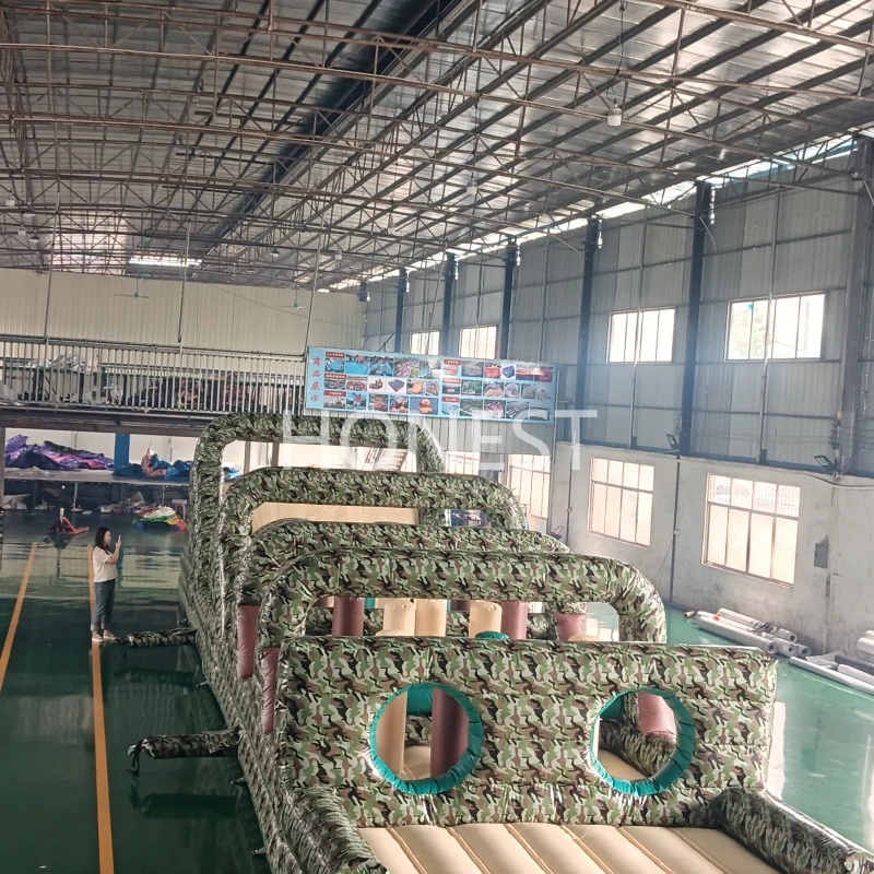 hiwp 004 pink octopus themed inflatable water park with multi lane slides honest (copy)