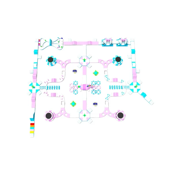 inflatable water obstacle course, floating aqua park, commercial inflatable water park, inflatable water challenge