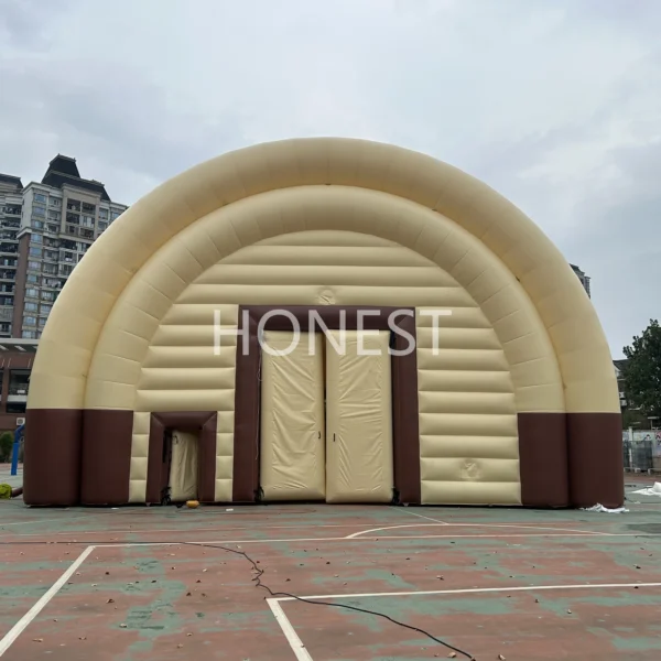 hiit 001 colorful inflatable obstacle course with slide and climbing wall honest