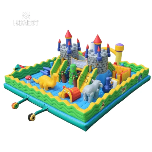 hiic 003 multi colour combination giant commercial inflatable bounce castle honest