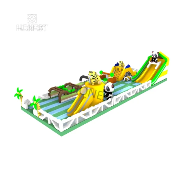 hiic 003 multi colour combination giant commercial inflatable bounce castle honest