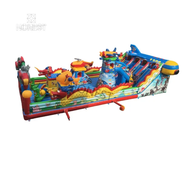 hiic 003 multi colour combination giant commercial inflatable bounce castle honest