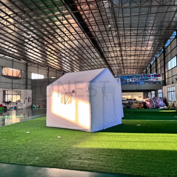 hiit 006 oxford fabric inflatable tent, portable inflatable shelter for camping, outdoor events & emergency use honest