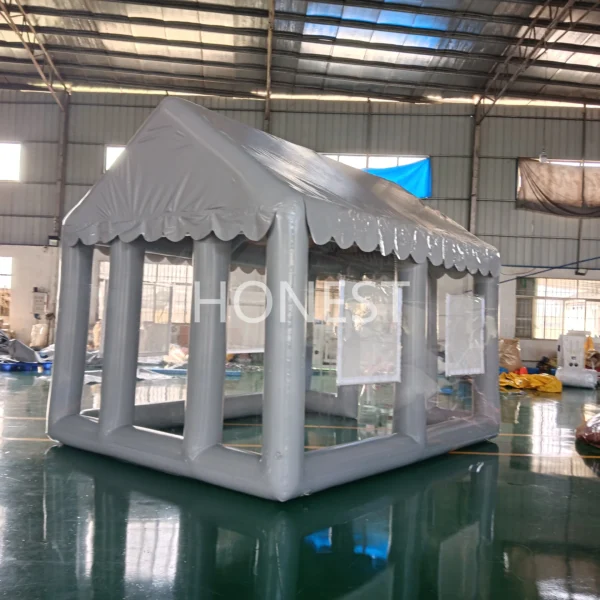 hiit 001 colorful inflatable obstacle course with slide and climbing wall honest