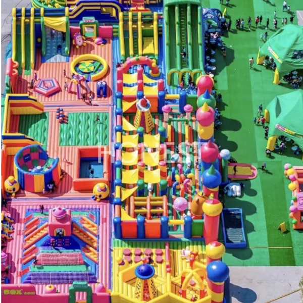 hiic 003 multi colour combination giant commercial inflatable bounce castle honest