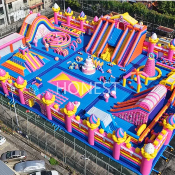 hiic 003 multi colour combination giant commercial inflatable bounce castle honest